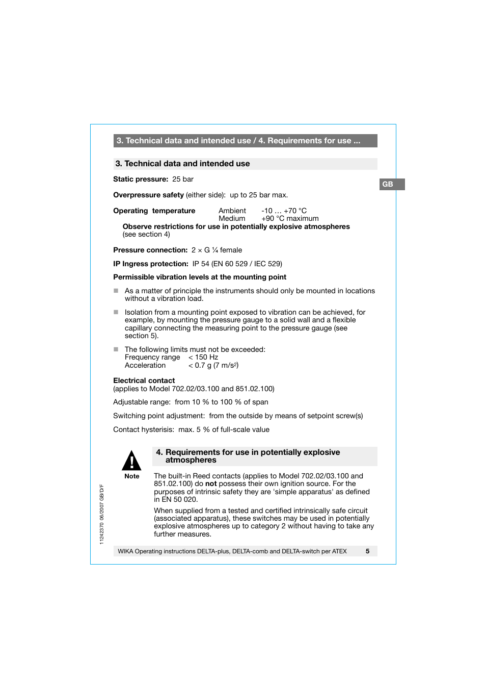 WIKA 851.02.100 User Manual | Page 5 / 36