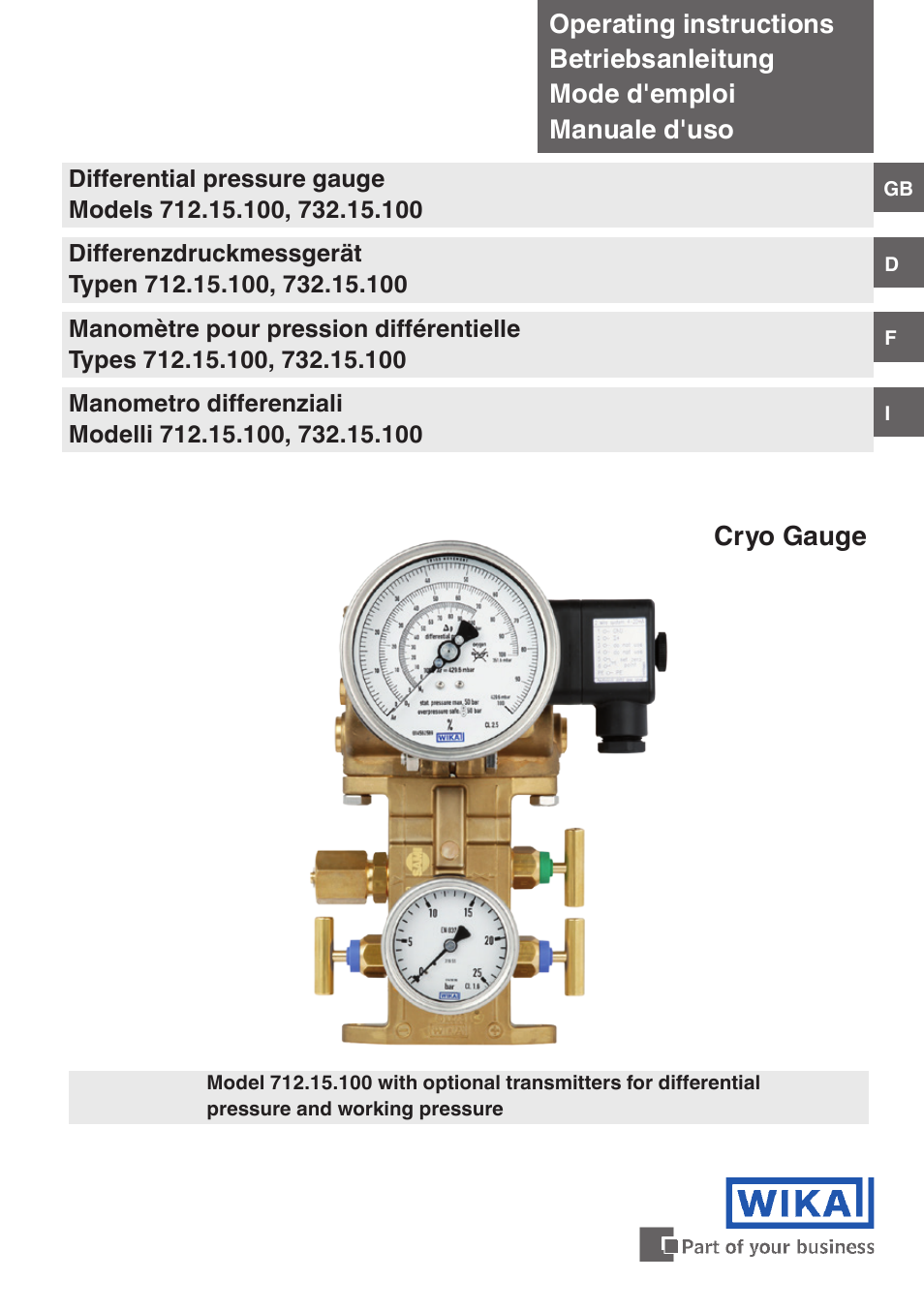 WIKA 732.15.100 User Manual | 68 pages