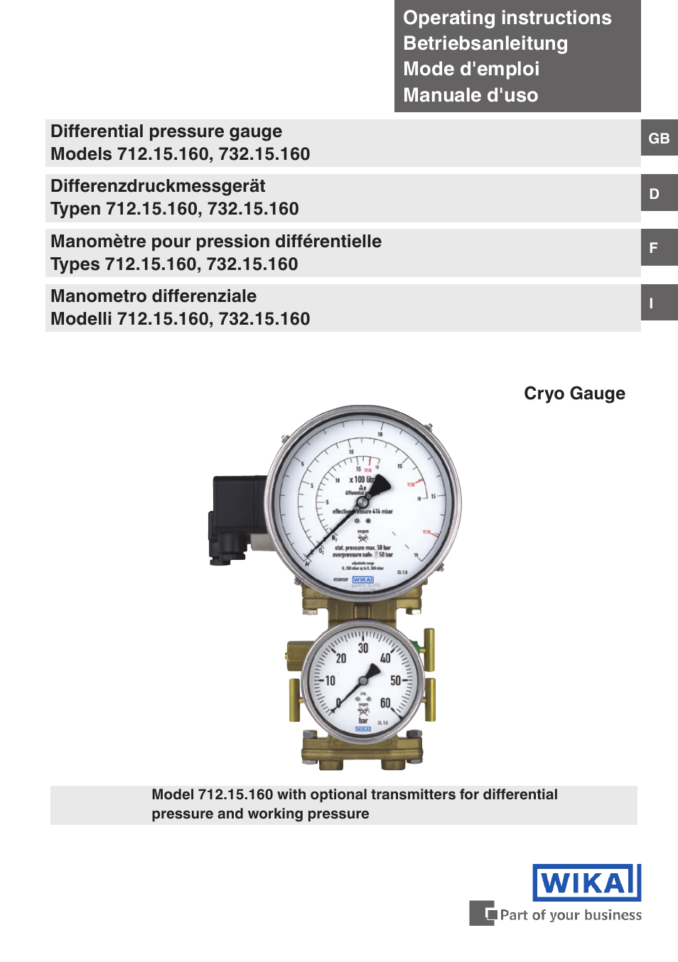 WIKA 732.15.160 User Manual | 68 pages