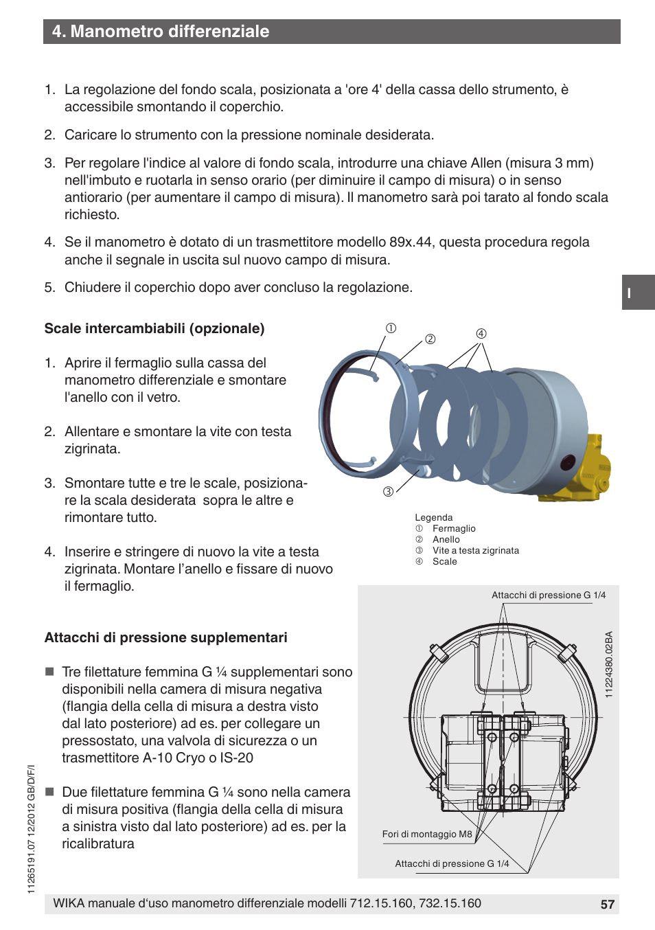 Manometro differenziale | WIKA 732.15.160 User Manual | Page 57 / 68