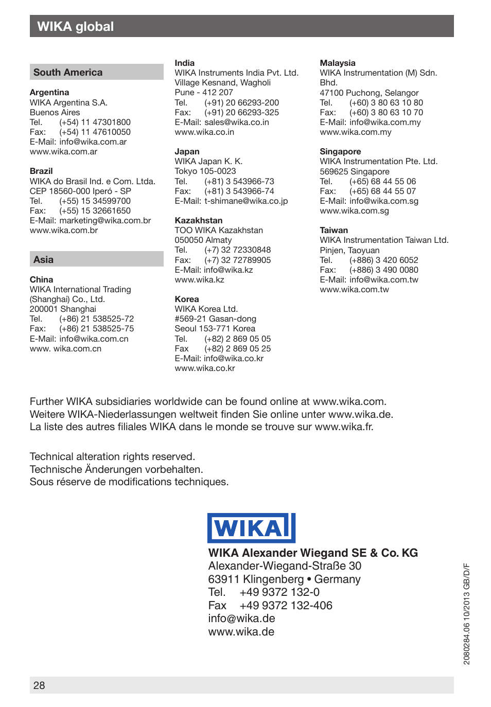 Wika global | WIKA 762.14 User Manual | Page 28 / 28