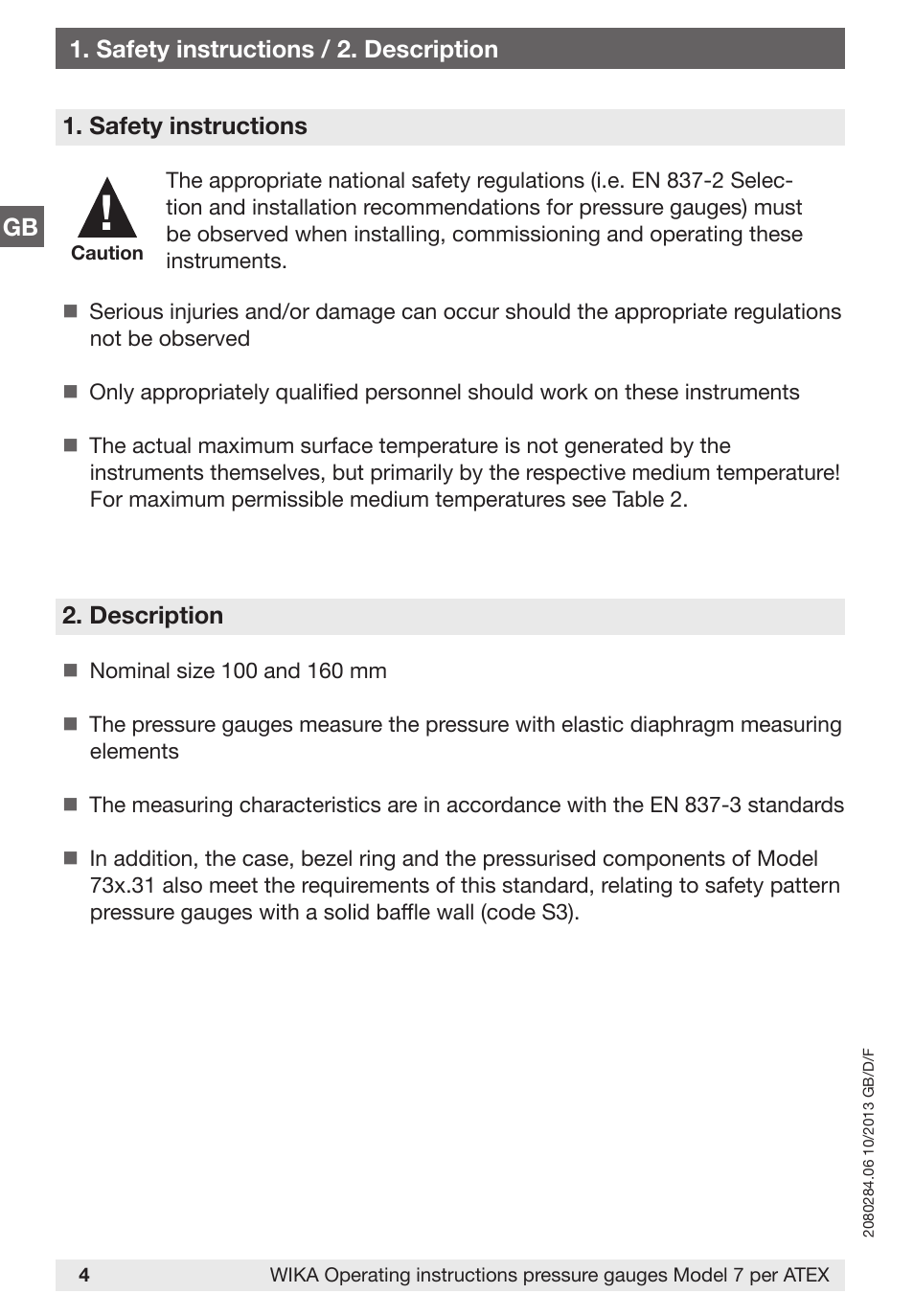 WIKA 762.14 User Manual | Page 4 / 28