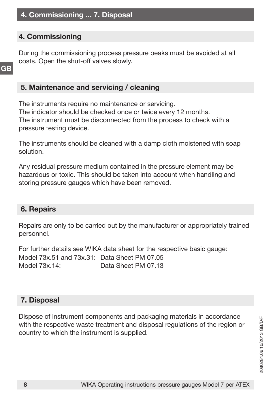 WIKA 762.14 User Manual | Page 8 / 28