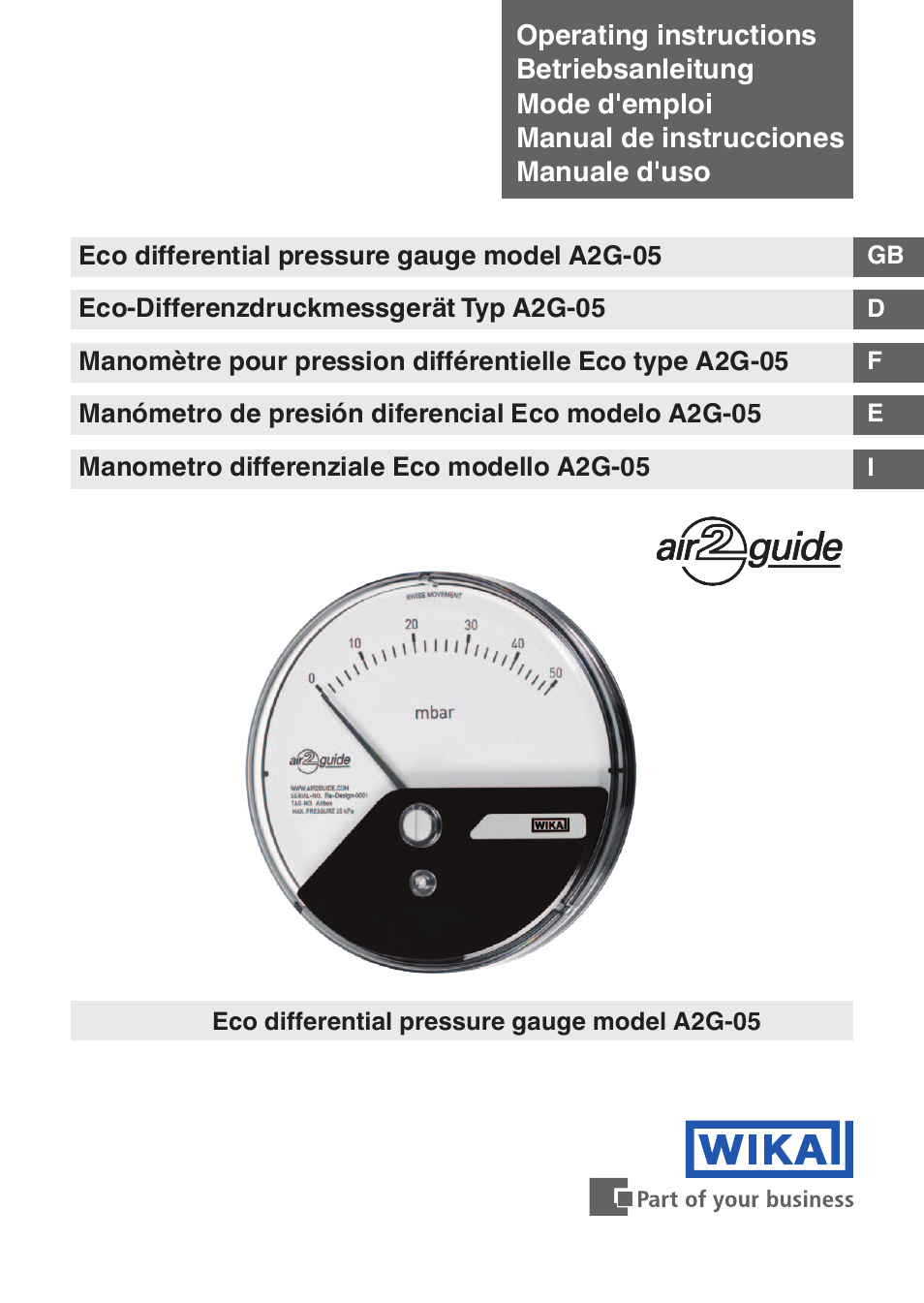 WIKA A2G-05 User Manual | 52 pages