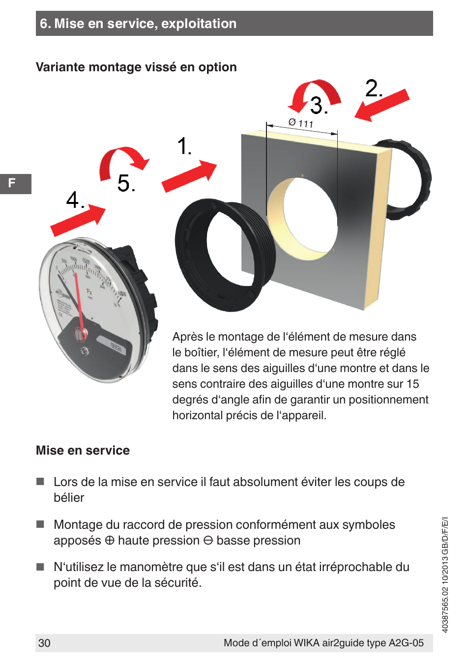 WIKA A2G-05 User Manual | Page 30 / 52