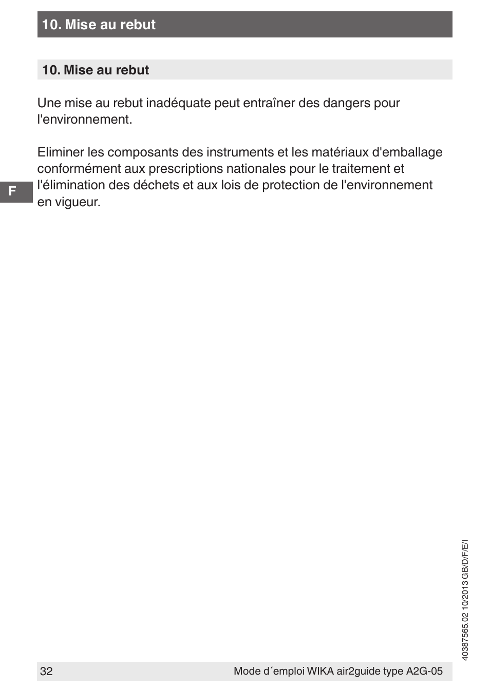 WIKA A2G-05 User Manual | Page 32 / 52