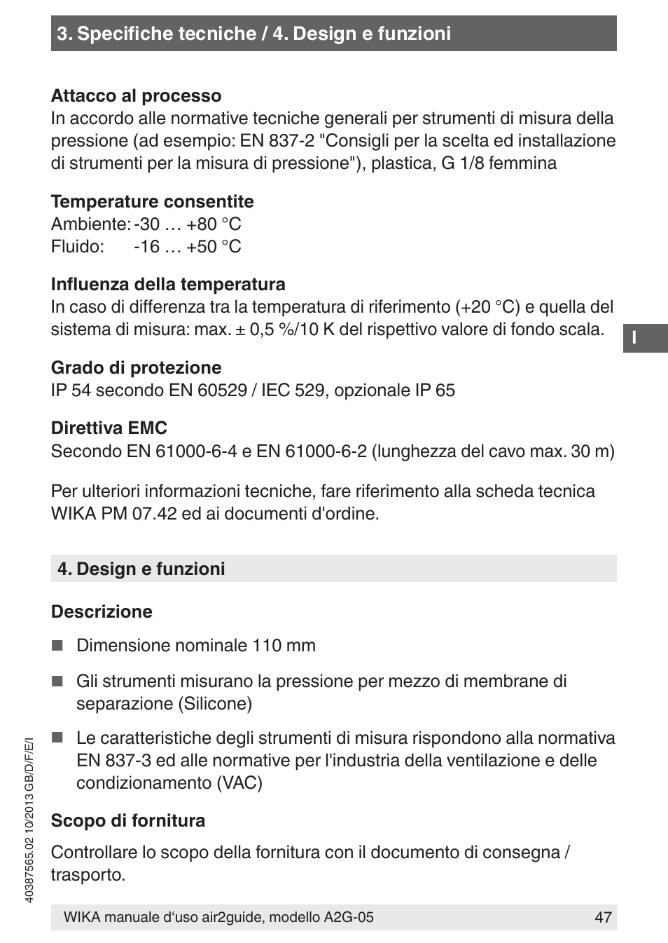 WIKA A2G-05 User Manual | Page 47 / 52