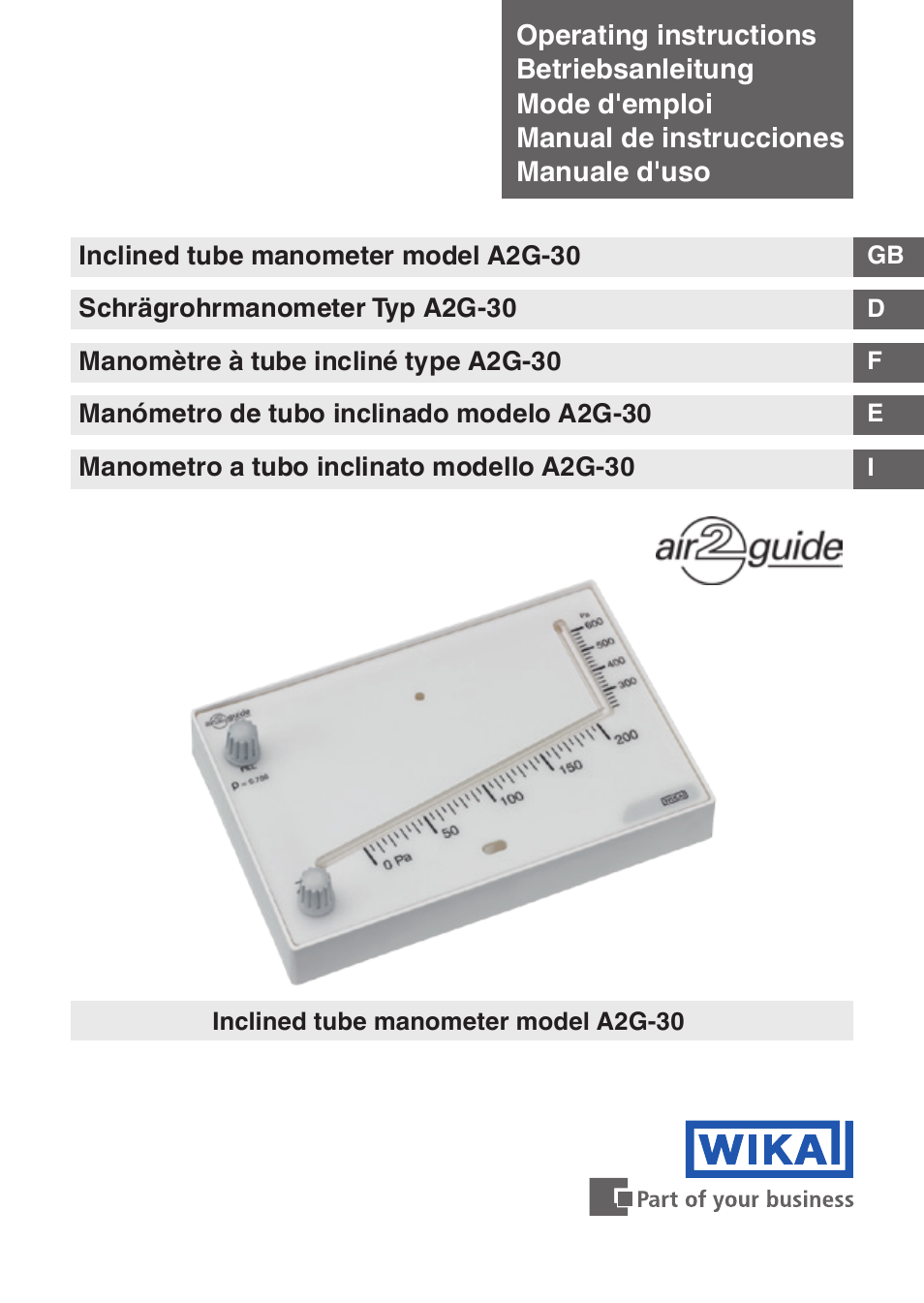 WIKA A2G-30 User Manual | 44 pages