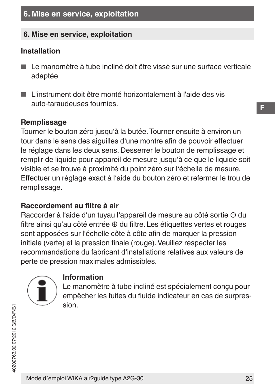 WIKA A2G-30 User Manual | Page 25 / 44