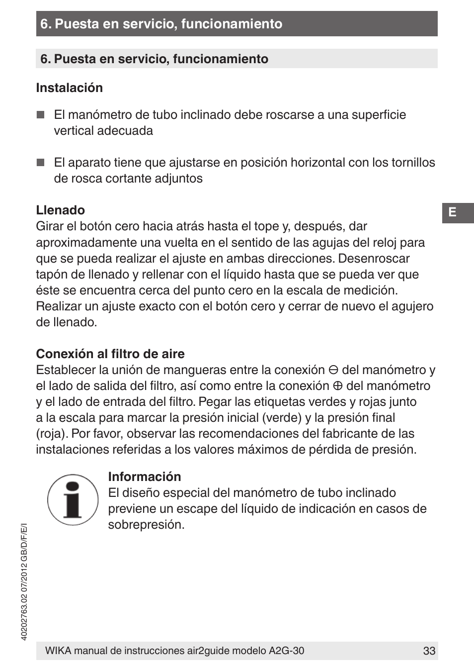 WIKA A2G-30 User Manual | Page 33 / 44