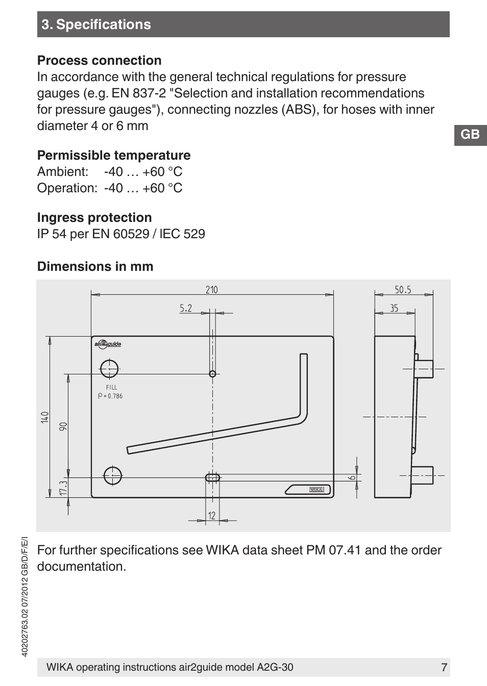 WIKA A2G-30 User Manual | Page 7 / 44