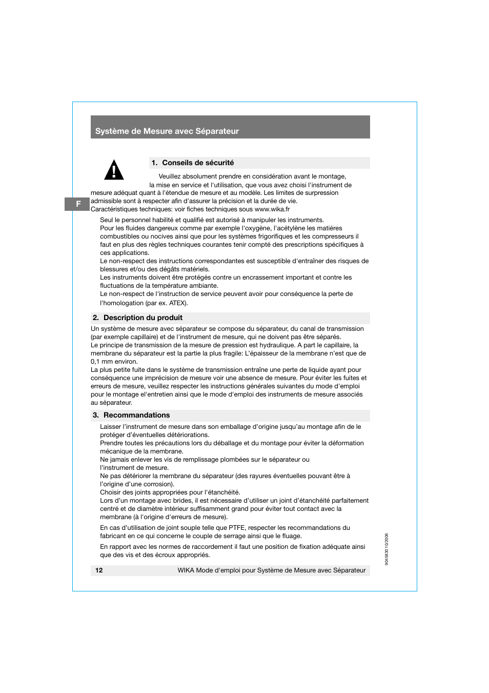 WIKA 910.27 User Manual | Page 12 / 20