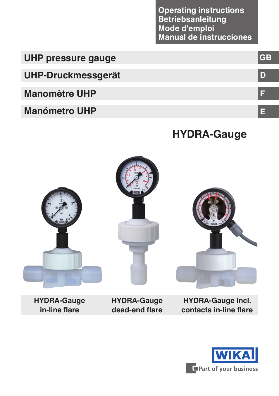 WIKA Hydra-Gauge User Manual | 44 pages
