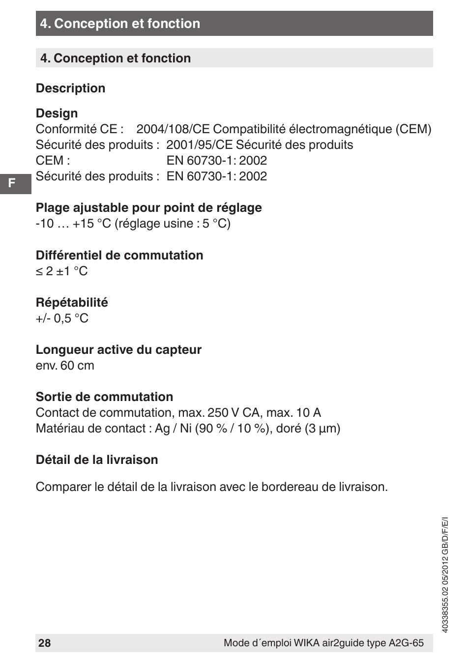 WIKA A2G-65 User Manual | Page 28 / 52