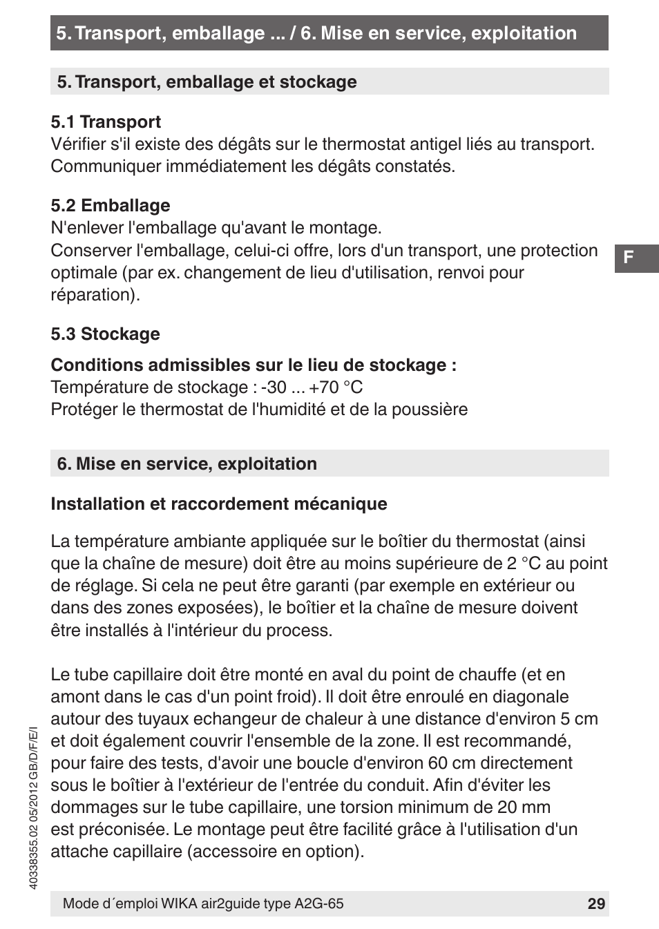 WIKA A2G-65 User Manual | Page 29 / 52
