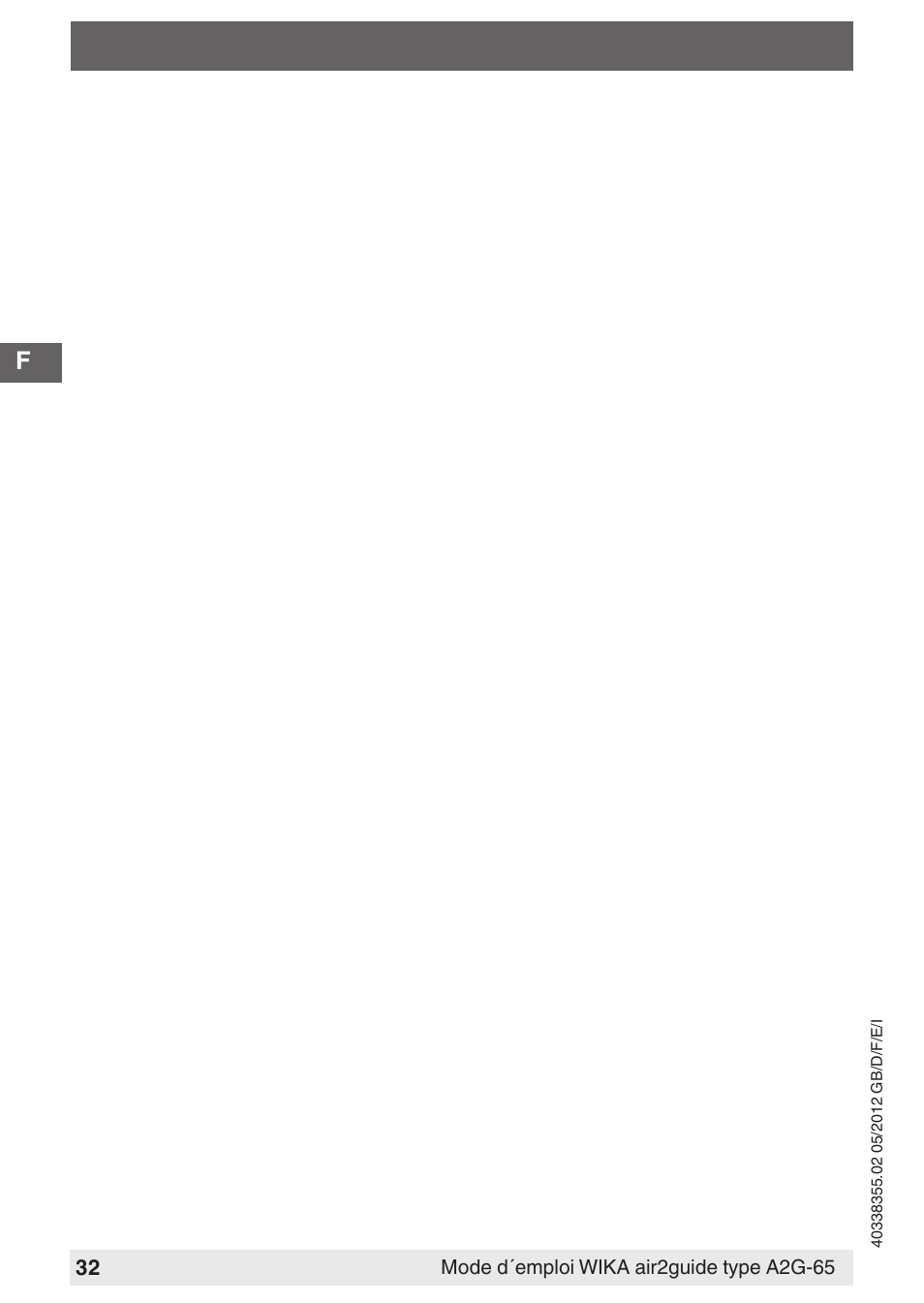WIKA A2G-65 User Manual | Page 32 / 52