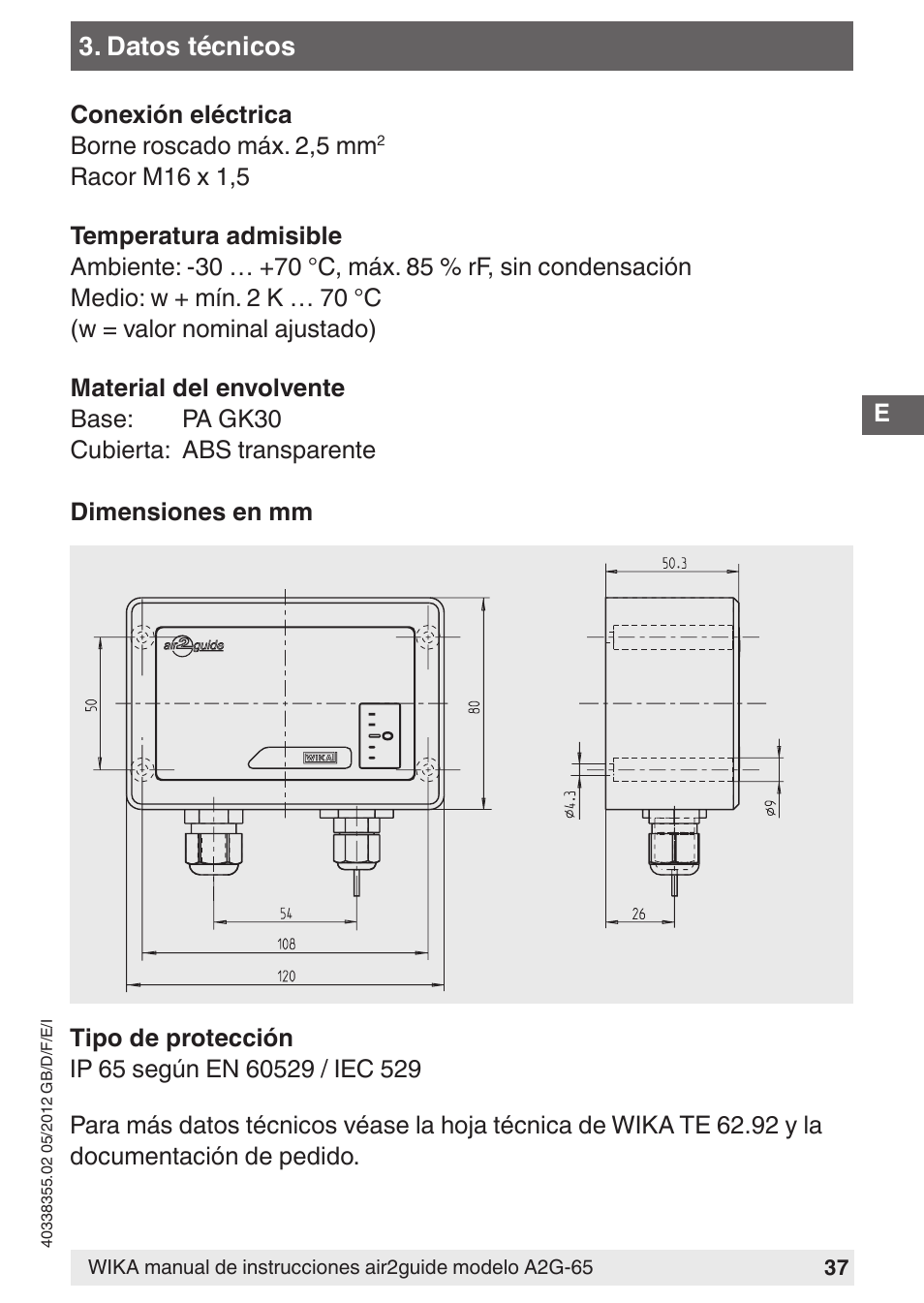 WIKA A2G-65 User Manual | Page 37 / 52