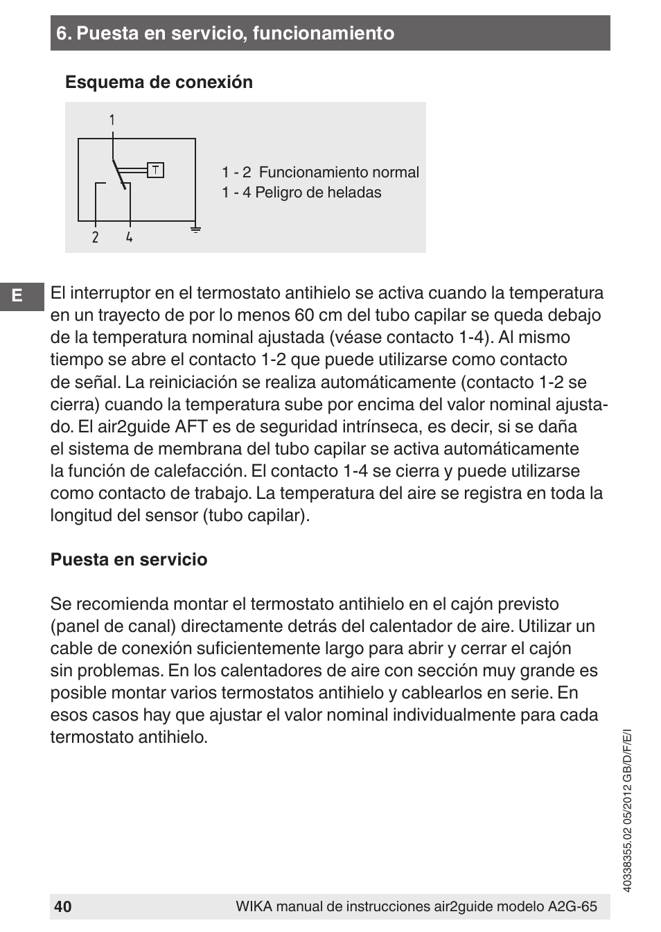 WIKA A2G-65 User Manual | Page 40 / 52