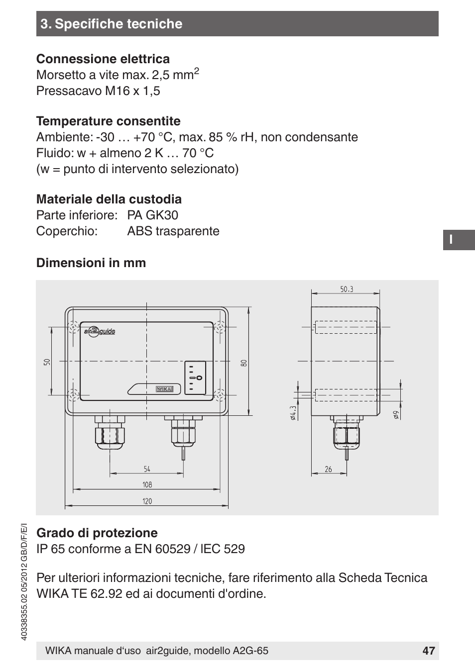 WIKA A2G-65 User Manual | Page 47 / 52