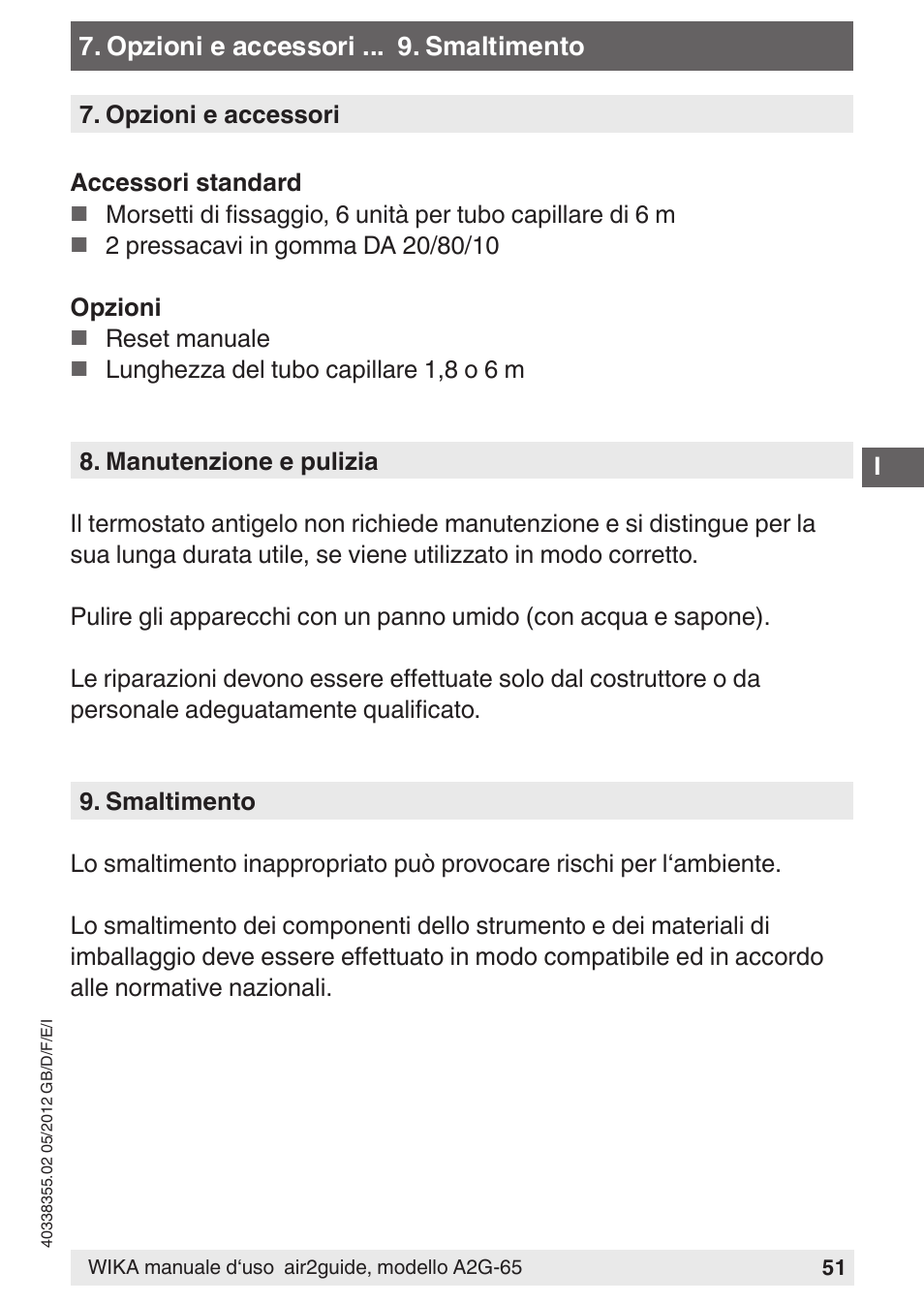 WIKA A2G-65 User Manual | Page 51 / 52