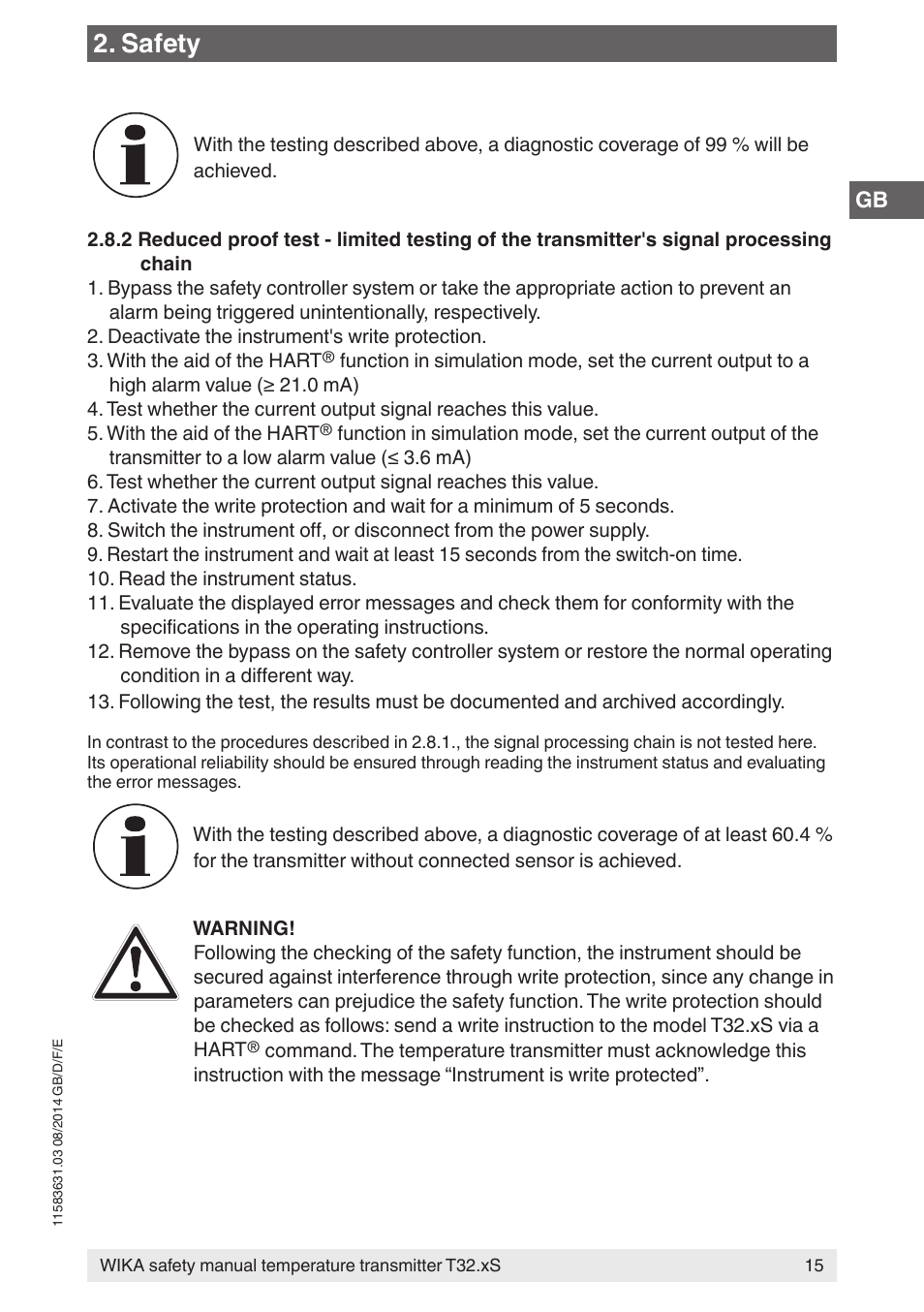 Safety | WIKA T32.xS User Manual | Page 15 / 64