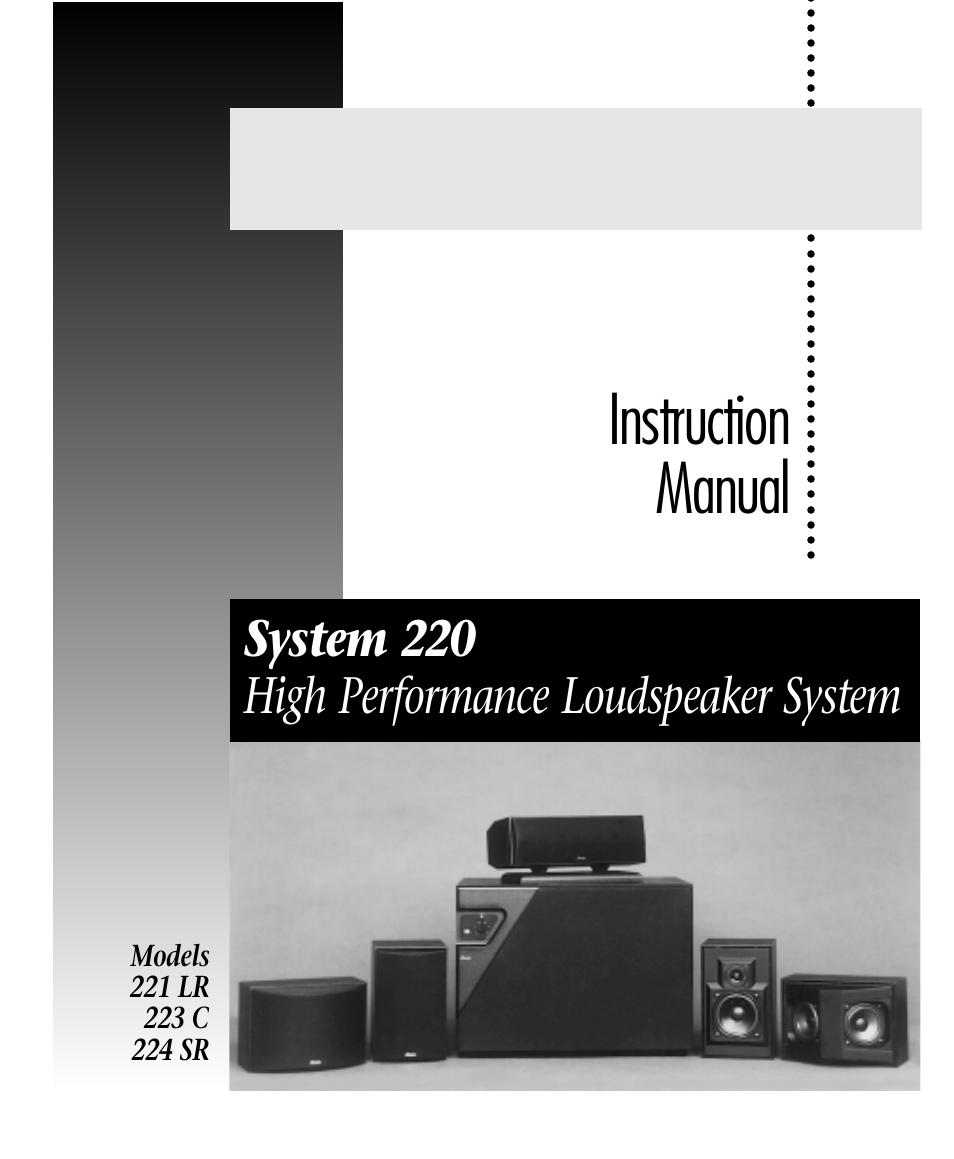 Atlantic Technology 221 LR User Manual | 8 pages