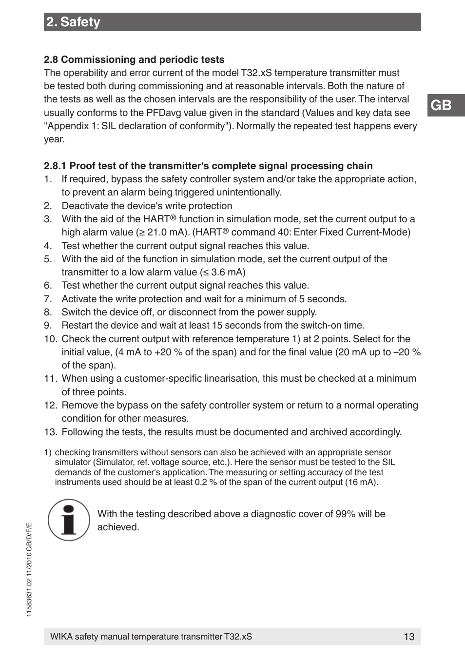 Safety | WIKA T32.xS User Manual | Page 13 / 60