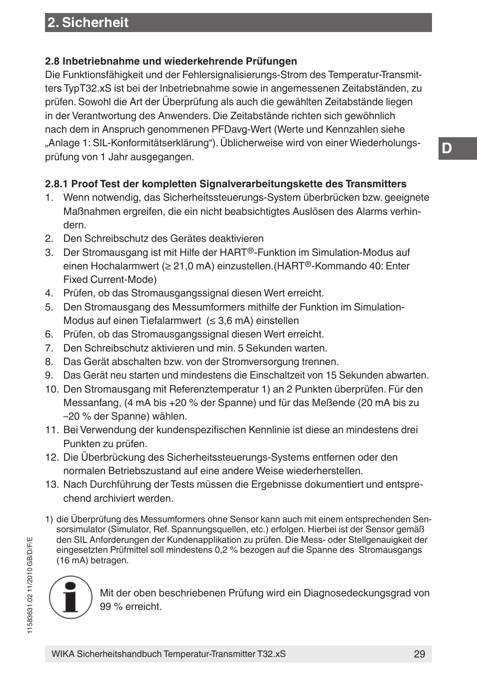 Sicherheit | WIKA T32.xS User Manual | Page 29 / 60