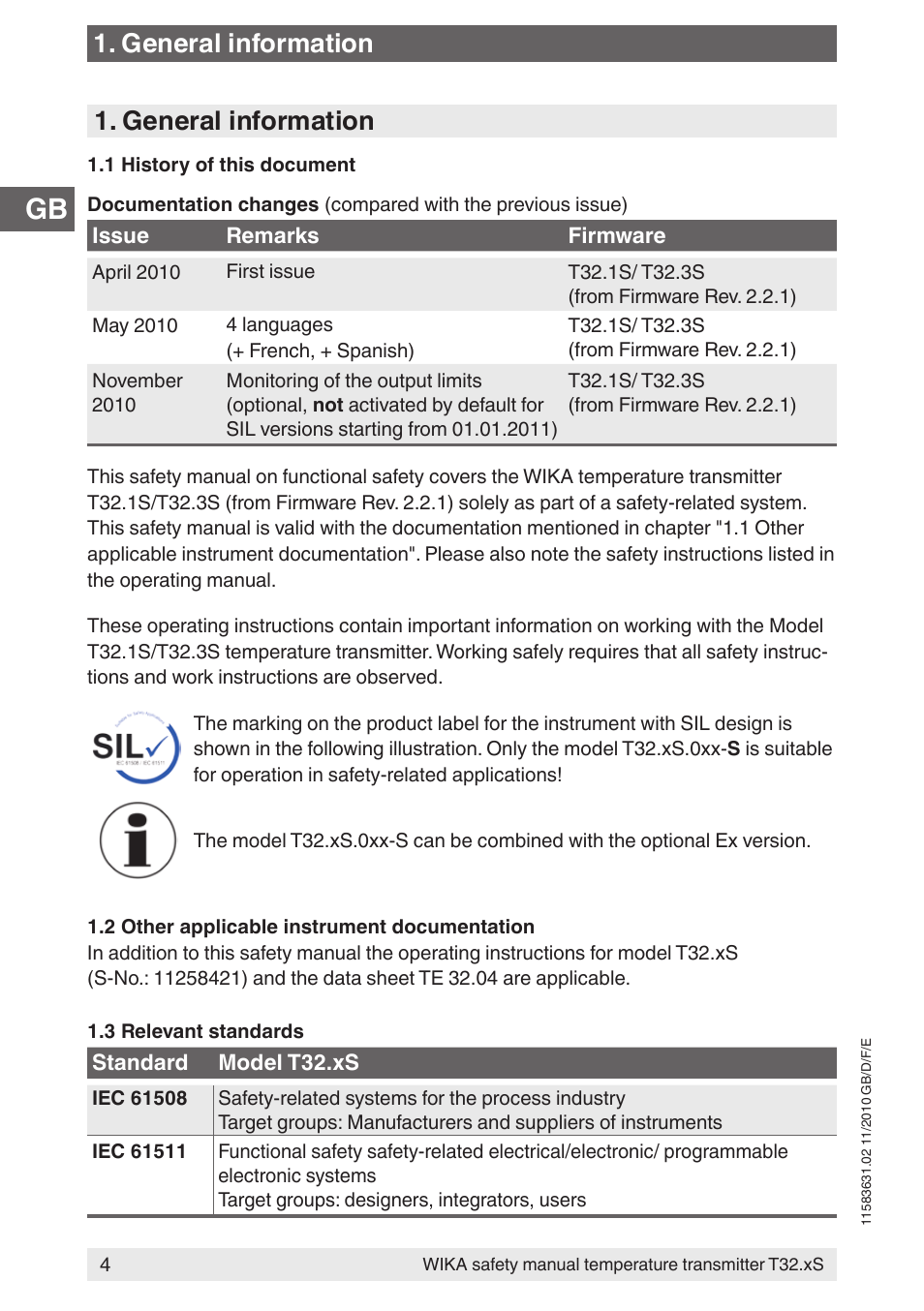 General information | WIKA T32.xS User Manual | Page 4 / 60
