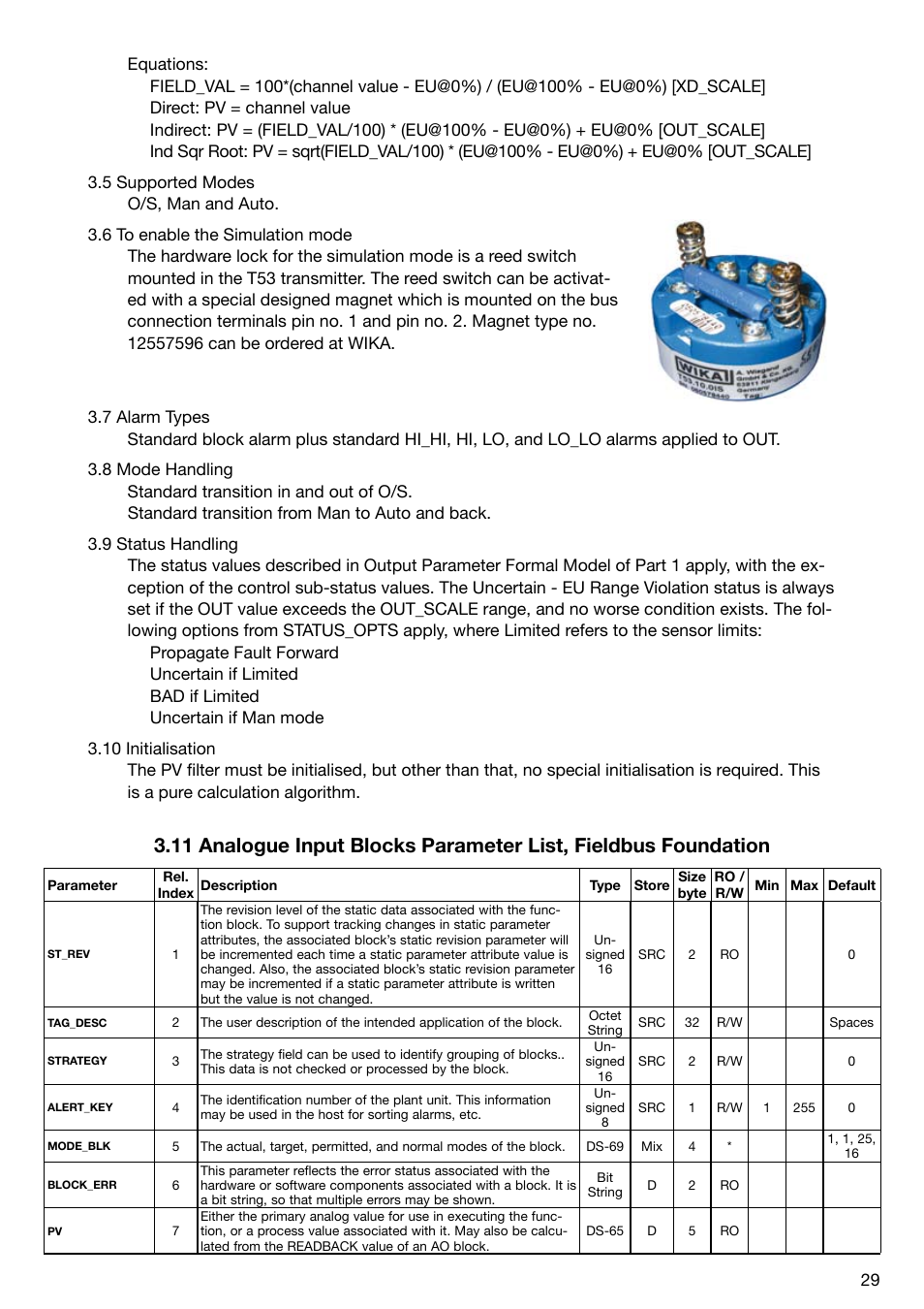 WIKA T53 User Manual | Page 29 / 37