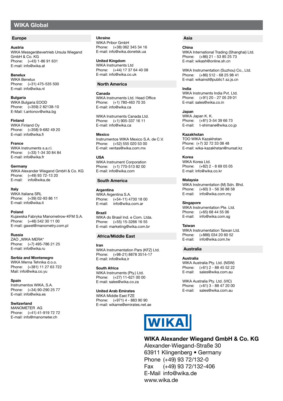 WIKA T53 User Manual | Page 37 / 37