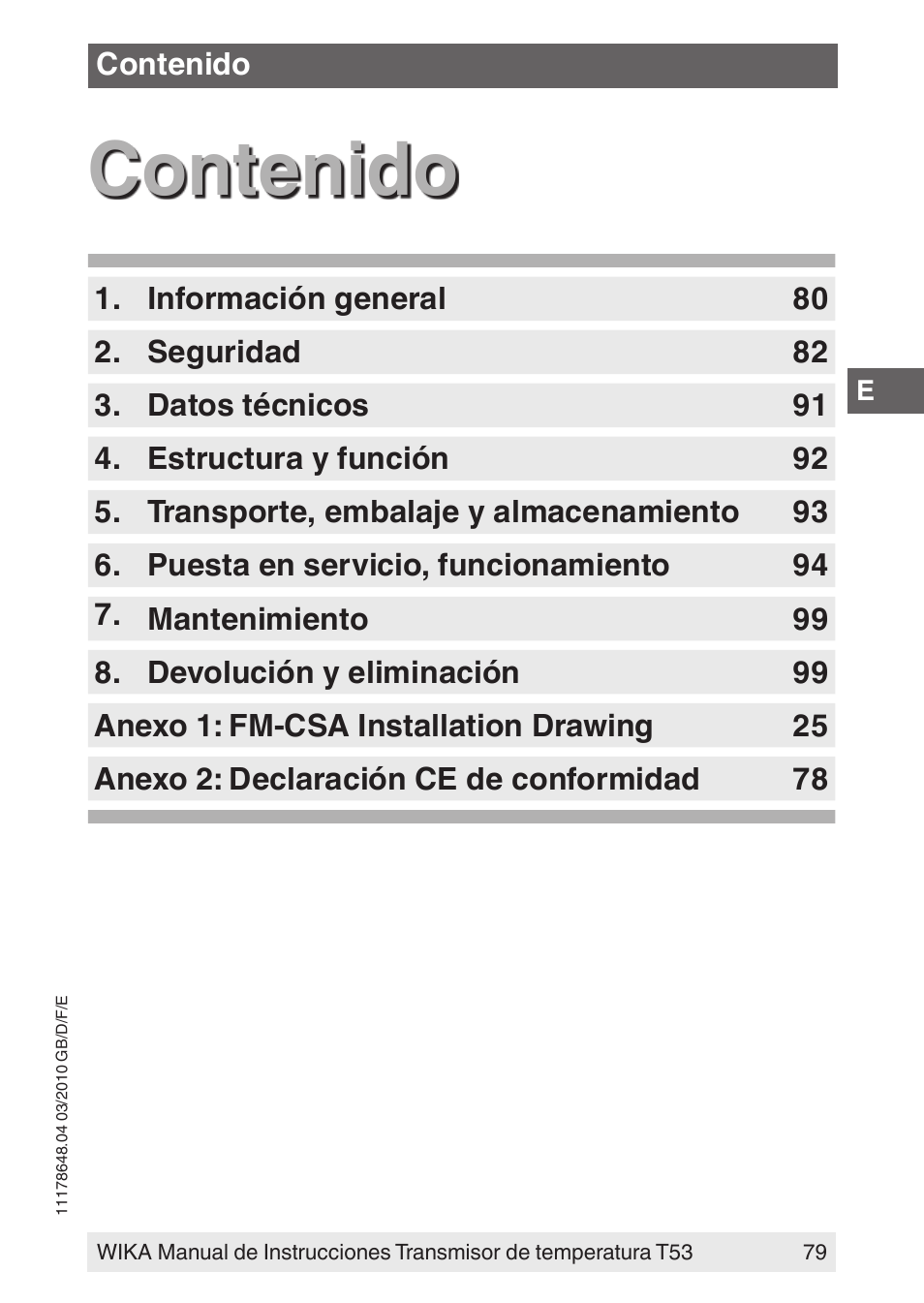 WIKA T53 User Manual | Page 79 / 100