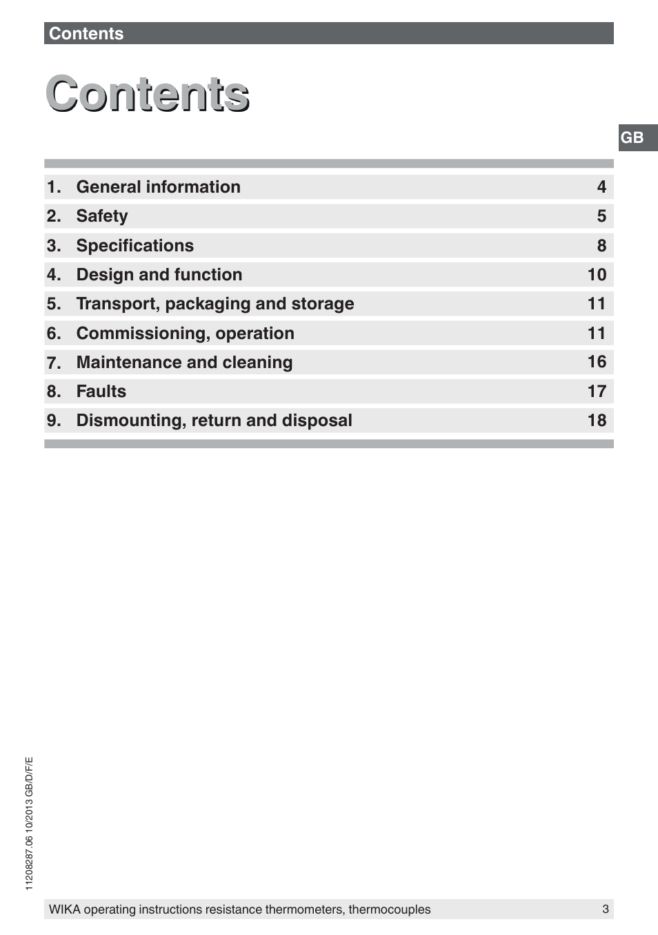 WIKA TR10-J User Manual | Page 3 / 68