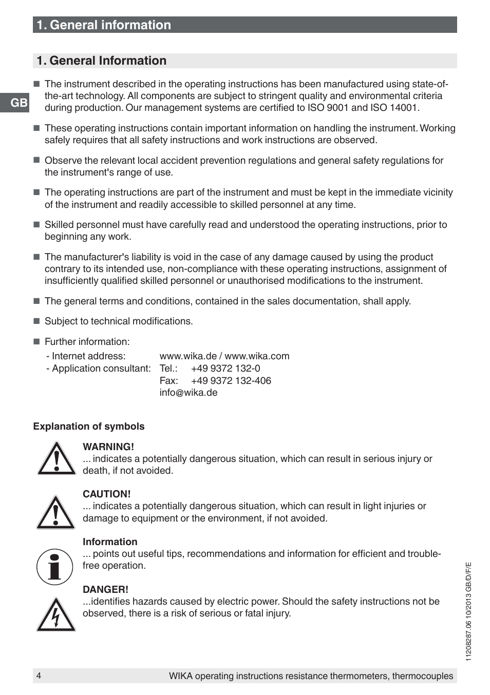 General information | WIKA TR10-J User Manual | Page 4 / 68