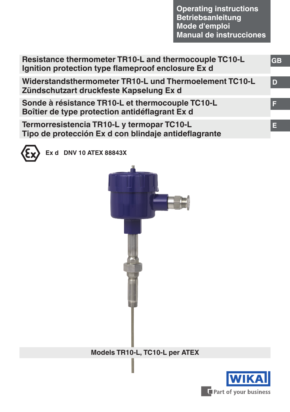 WIKA TC10-L User Manual | 84 pages