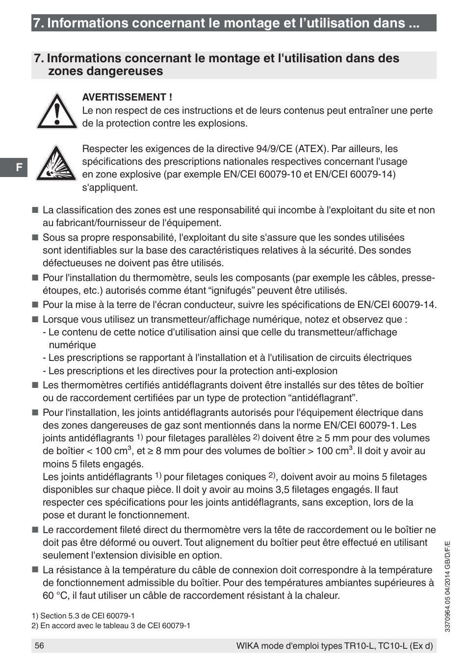 WIKA TC10-L User Manual | Page 56 / 84