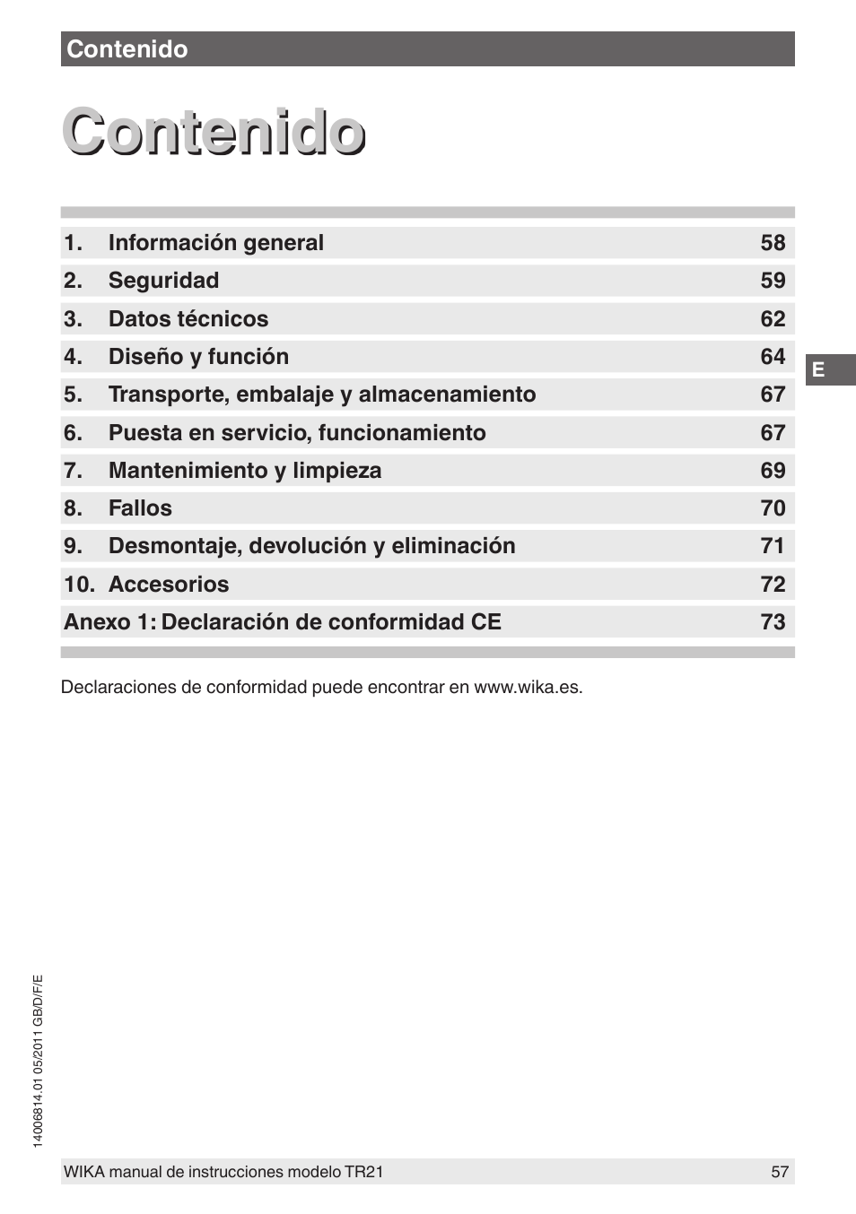 WIKA TR21-C User Manual | Page 57 / 76