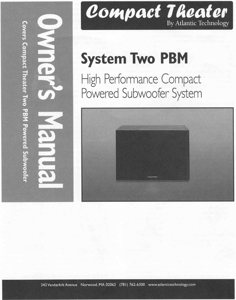 Atlantic Technology CTS 2 PBM User Manual | 6 pages