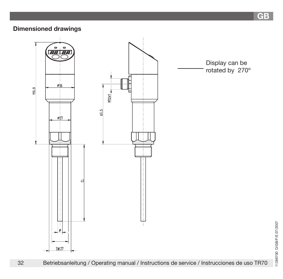 WIKA TR70 User Manual | Page 32 / 68