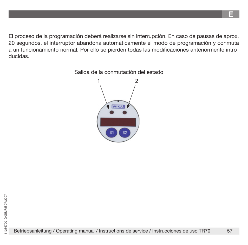 WIKA TR70 User Manual | Page 57 / 68