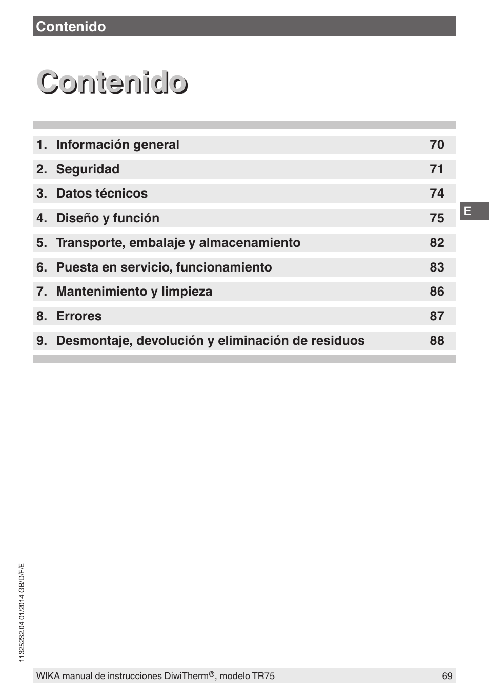 WIKA TR75 User Manual | Page 69 / 92