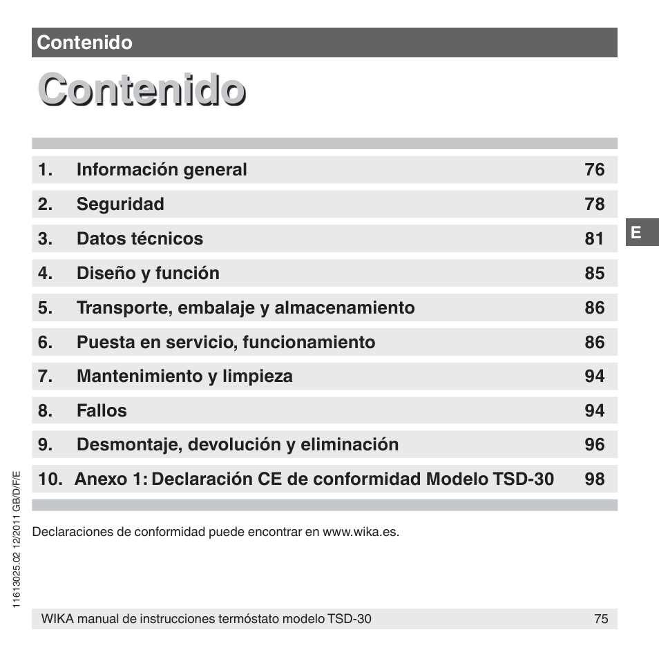 WIKA TSD-30 User Manual | Page 75 / 100
