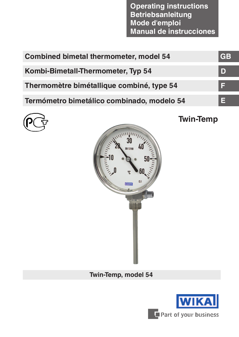 WIKA 54_twintemp User Manual | 60 pages