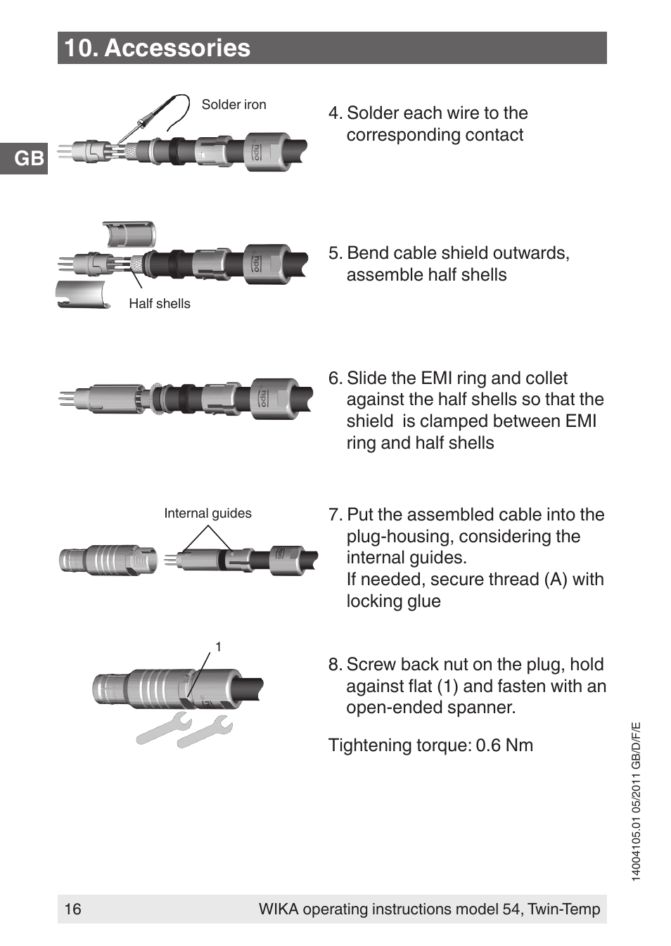 Accessories | WIKA 54_twintemp User Manual | Page 16 / 60