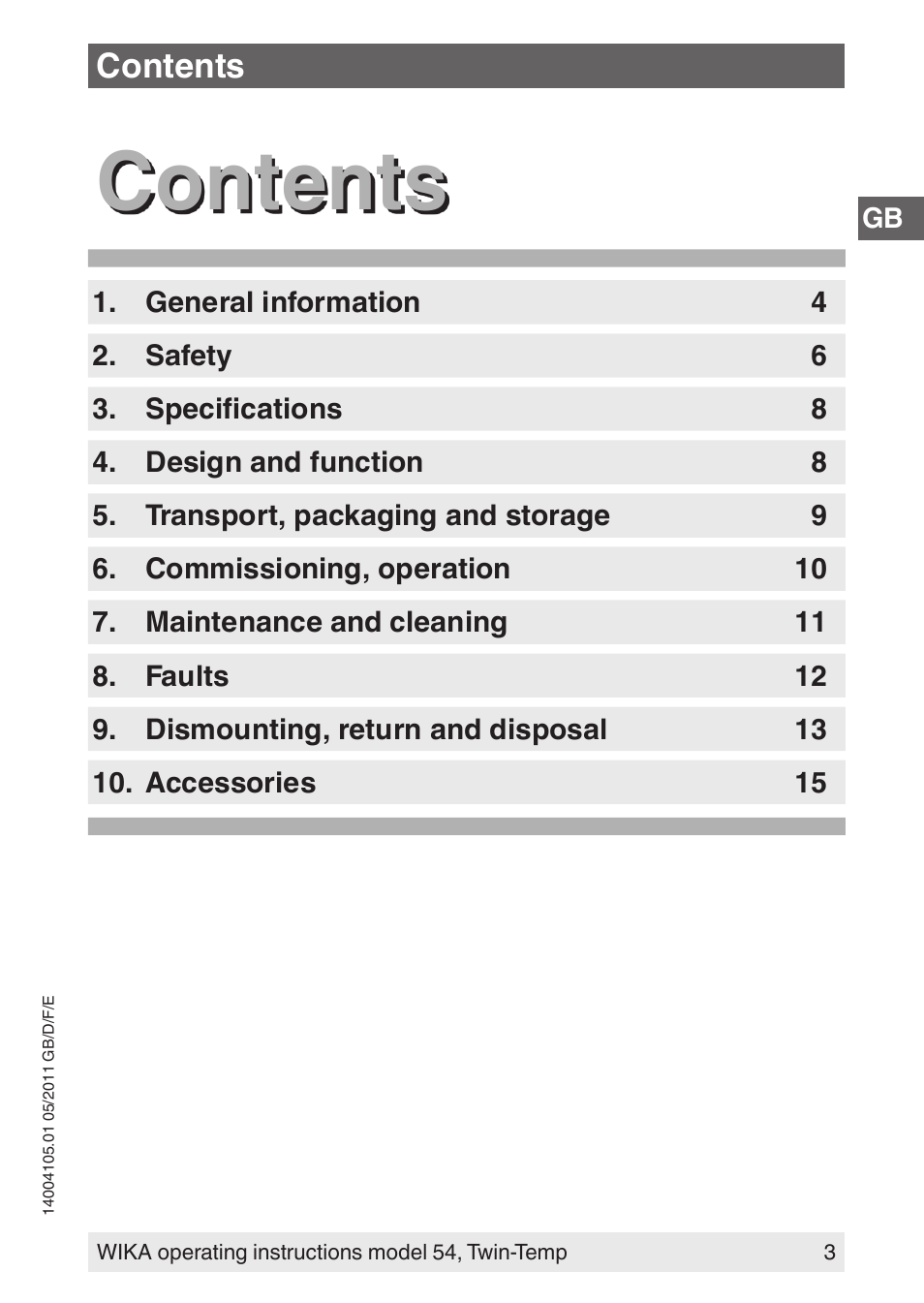 WIKA 54_twintemp User Manual | Page 3 / 60