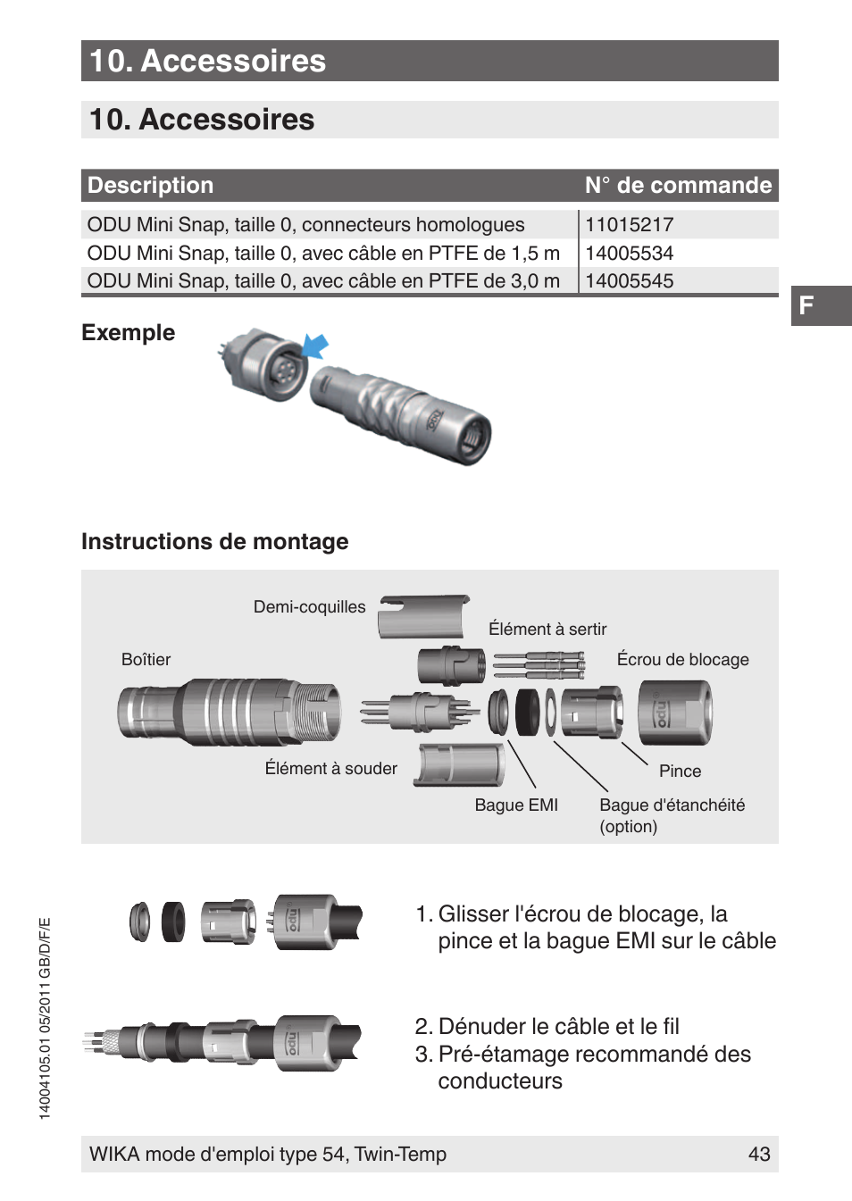 Accessoires | WIKA 54_twintemp User Manual | Page 43 / 60