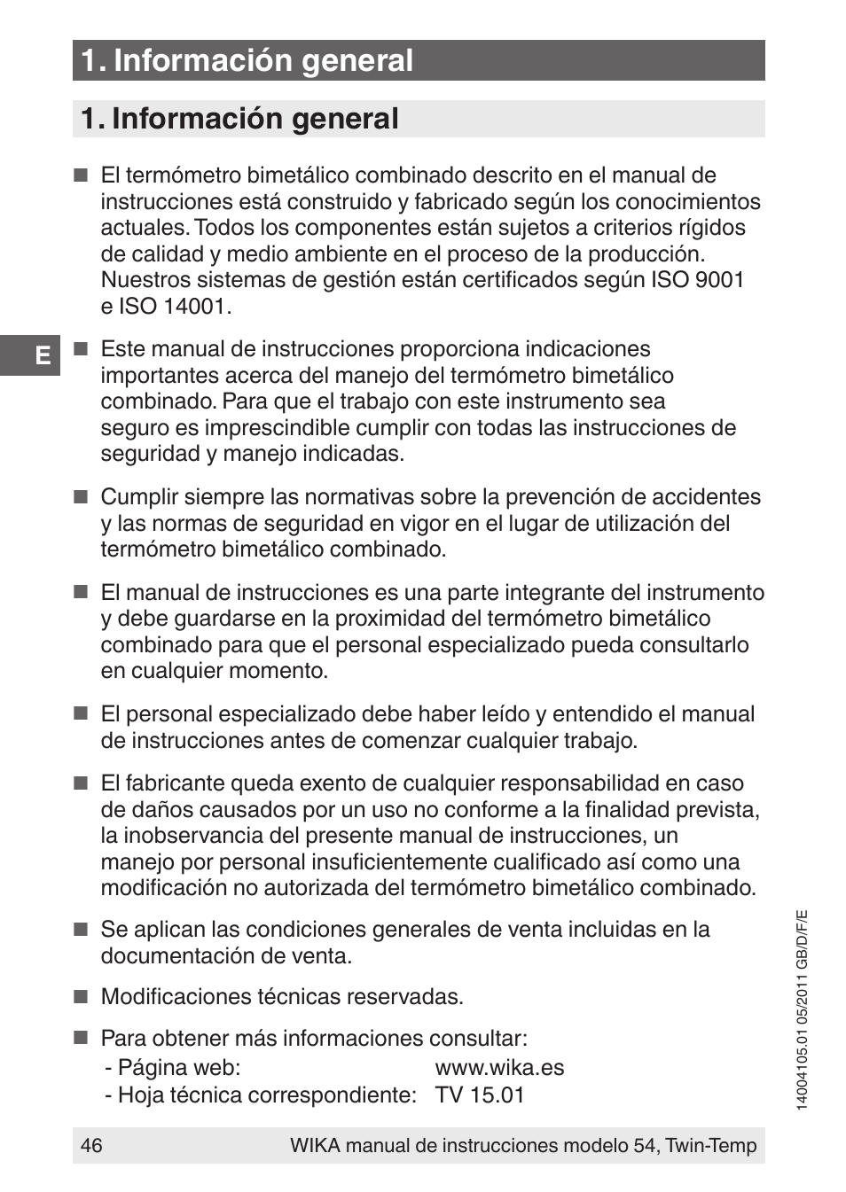 Información general | WIKA 54_twintemp User Manual | Page 46 / 60