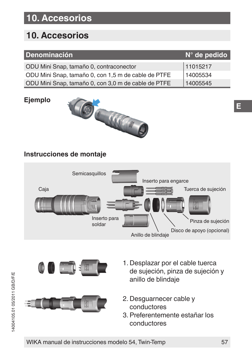 Accesorios | WIKA 54_twintemp User Manual | Page 57 / 60