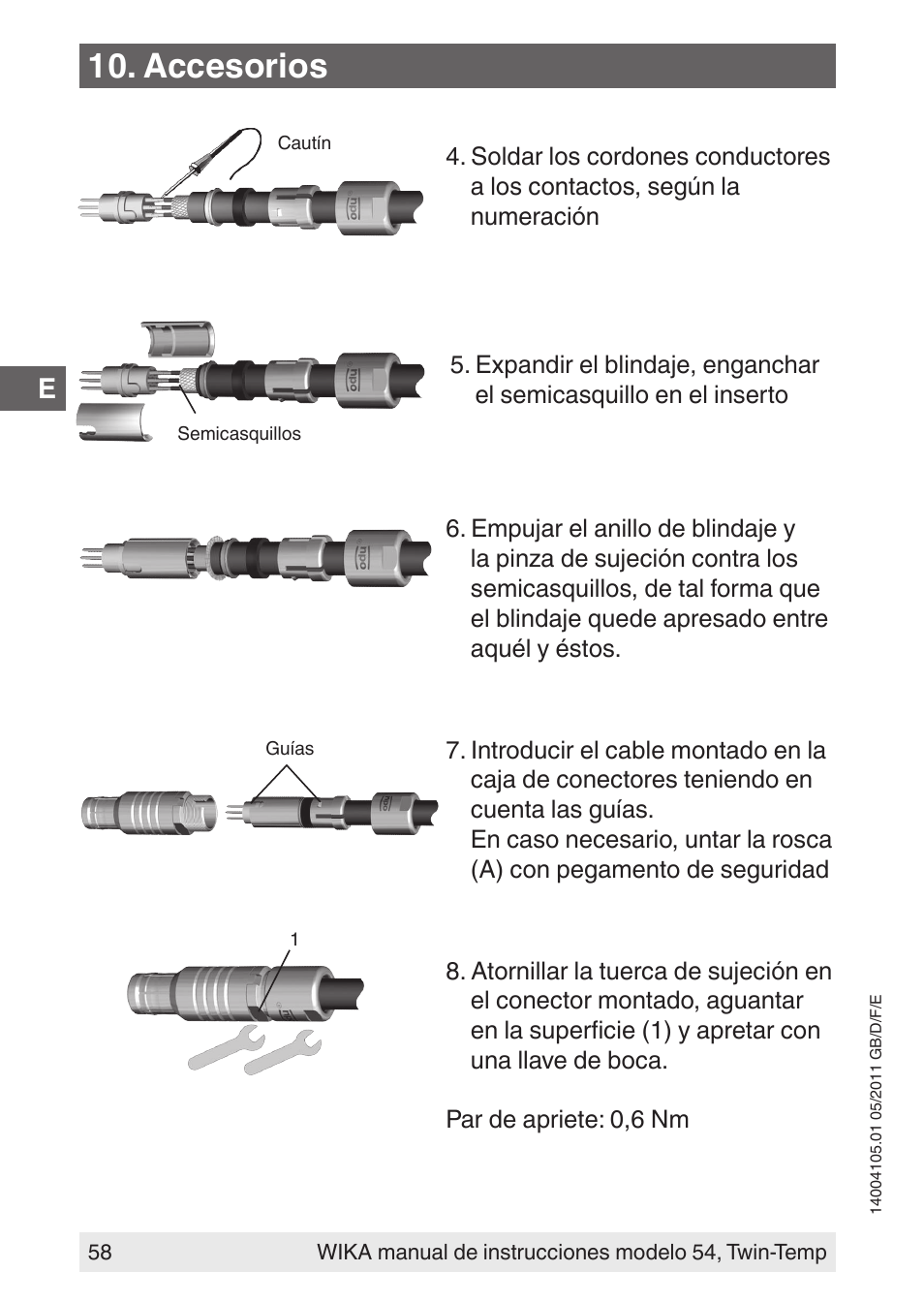 Accesorios | WIKA 54_twintemp User Manual | Page 58 / 60