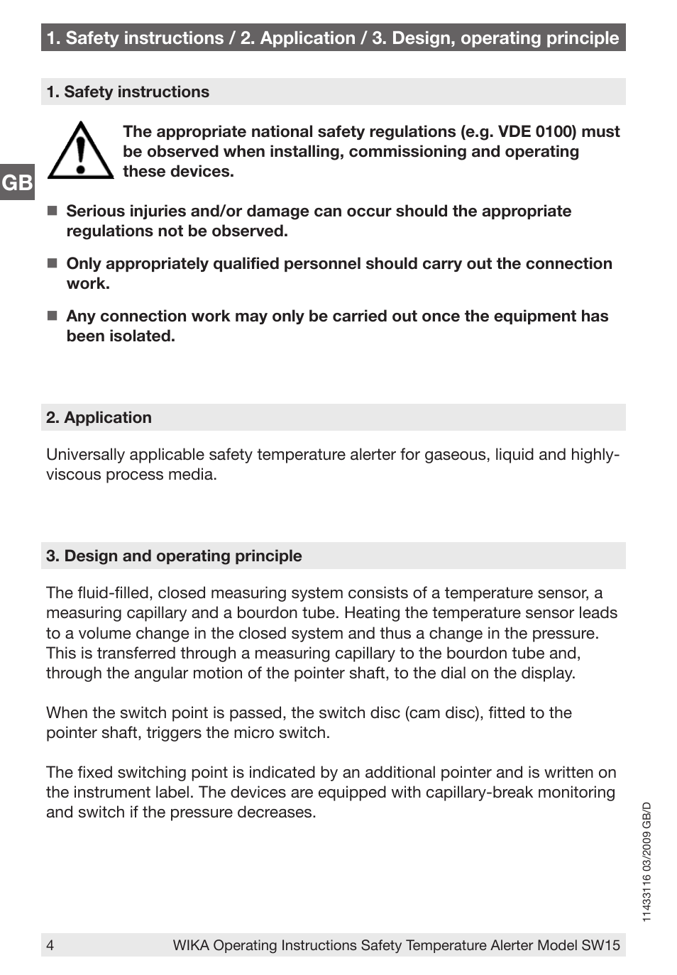 WIKA SW15 User Manual | Page 4 / 20